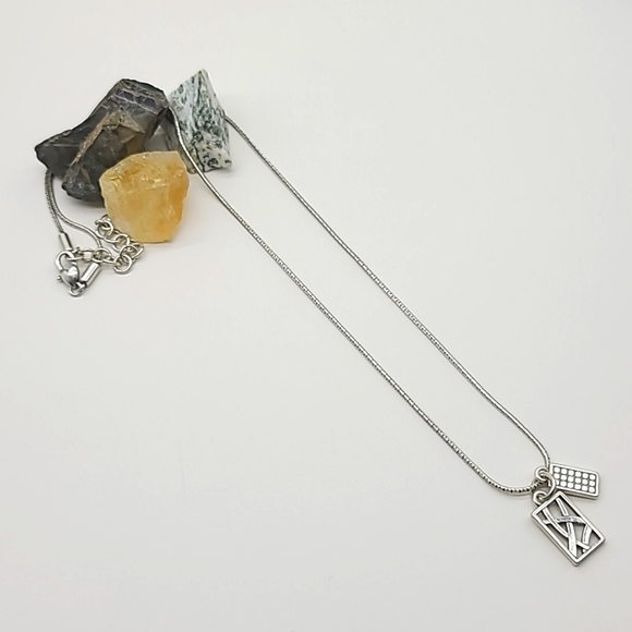 Brighton "Meridian Zenith Lg" Silver Neck w/ Swarovski Crystal & Openwork Charms - Picture 9 of 11